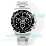 ARF Rolex Daytona Black Dial 40mm 904L Oyster Swiss 4131 Chronograph Replica Watch 